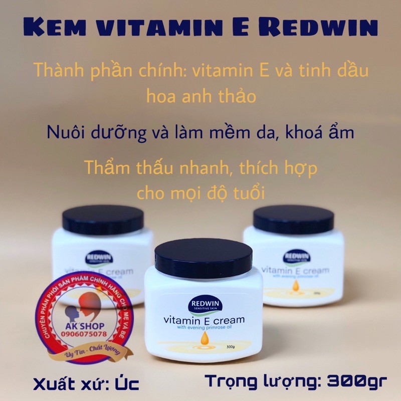 vitamin E Redwin 300g hàng chính hãng Úc