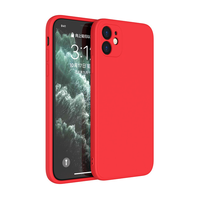 iphone Xs Xr 8 Plus Vỏ silicone mềm chống va đập cạnh vuông cổ điển | BigBuy360 - bigbuy360.vn