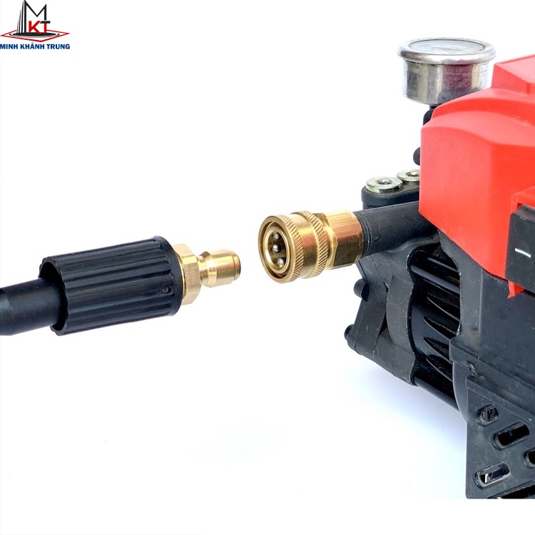 Khớp Nối Nhanh Máy Rửa Xe Ren 22mm, Chống xoắn dây - Tháo lắp nhanh