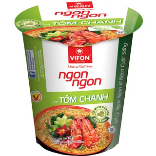 Thùng 24 mì ly ngon ngon tôm chanh 60g