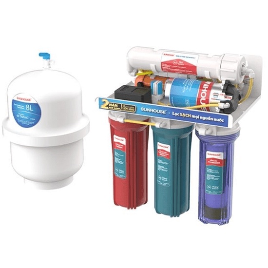 Máy lọc nước RO 8 lõi Sunhouse SHA8878KV