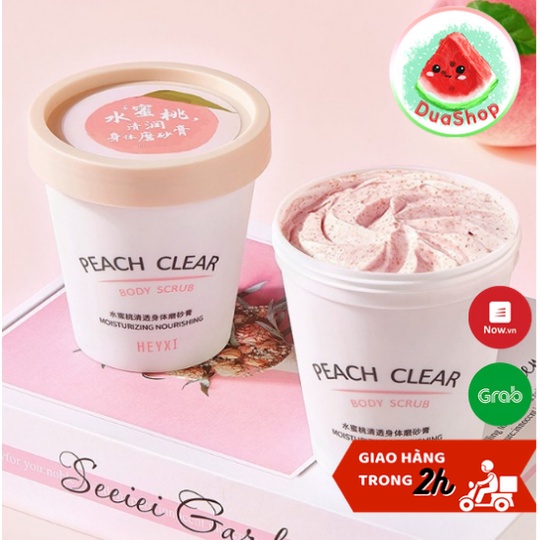 Kem Tẩy Da Chết Body Đào Peach Clear 200ML -  Tẩy Da Chết HEYXI Nội Địa Trung  Duashop