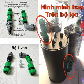 Phụ kiện chế lọc bể cá, thủy sinh dùng khớp nối nhanh đặc biệt.