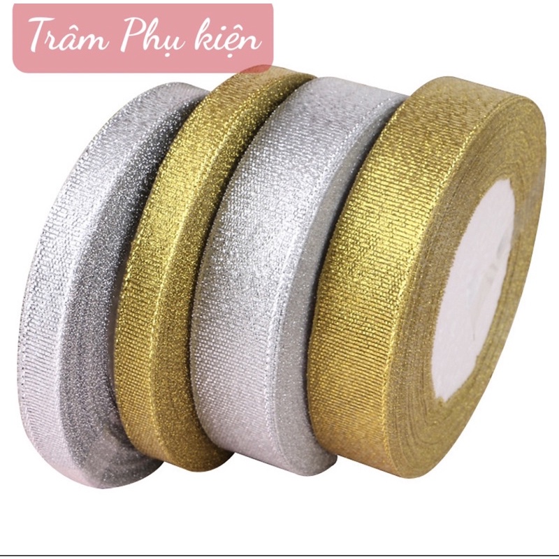 Ruy băng kim tuyến 2cm 4cm