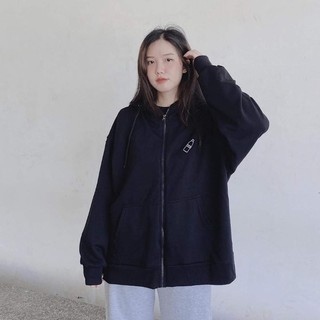 Áo khoác nỉ bông in chai nhựa cute nón 2 lớp chuẩn Form Unisex cặp đôi Nam Nữ couple mặc đều được