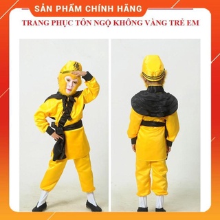 Trang phục tôn ngộ không trẻ em màu vàng