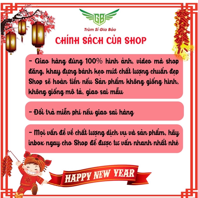 Khay đựng bánh kẹo tết 2023 sang chảnh, hộp để mứt Tết và các loại hạt hình bọ cánh cứng.