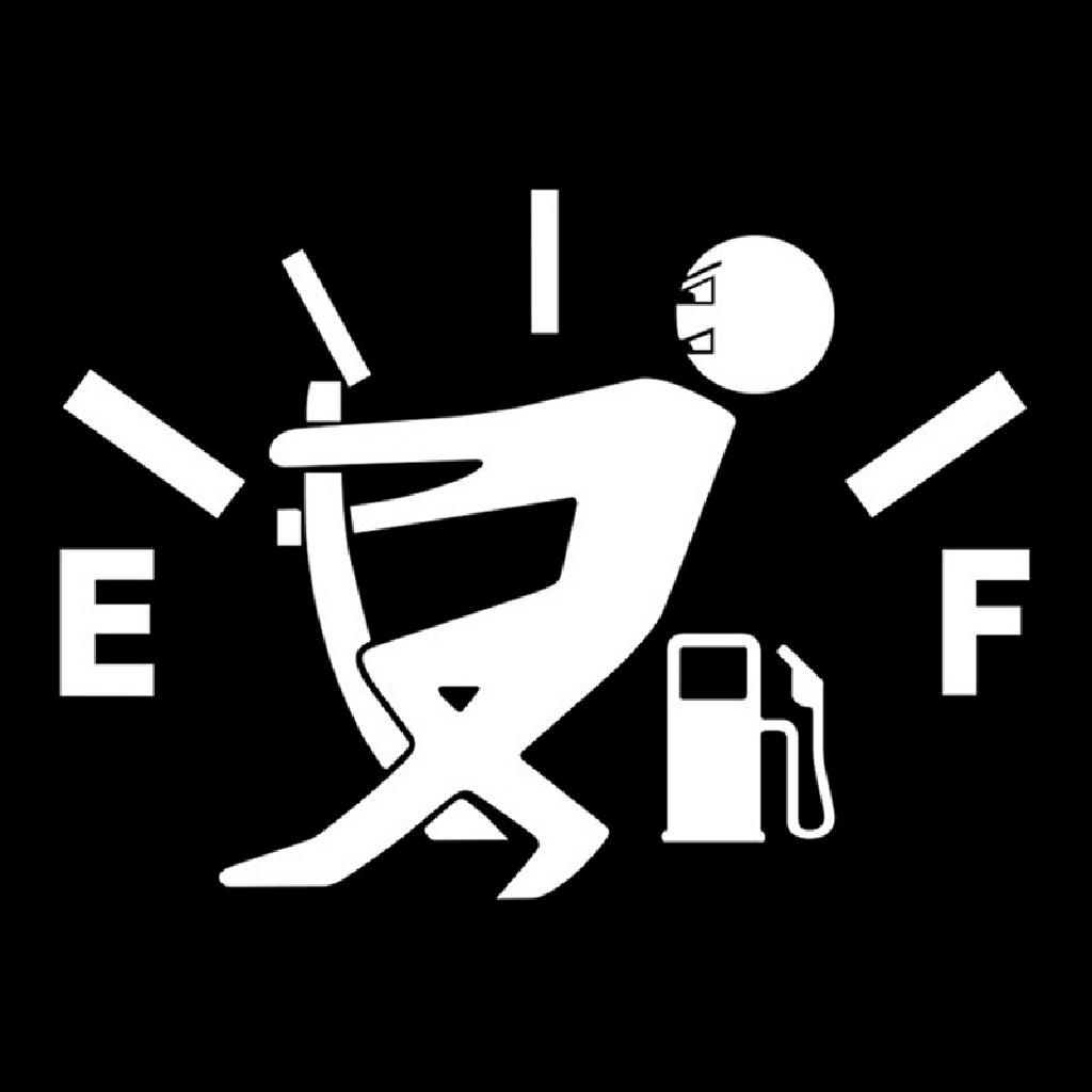 1 Miếng Dán Phản Quang Họa Tiết Vui Nhộn Trang Trí Bình Xăng Xe Hơi