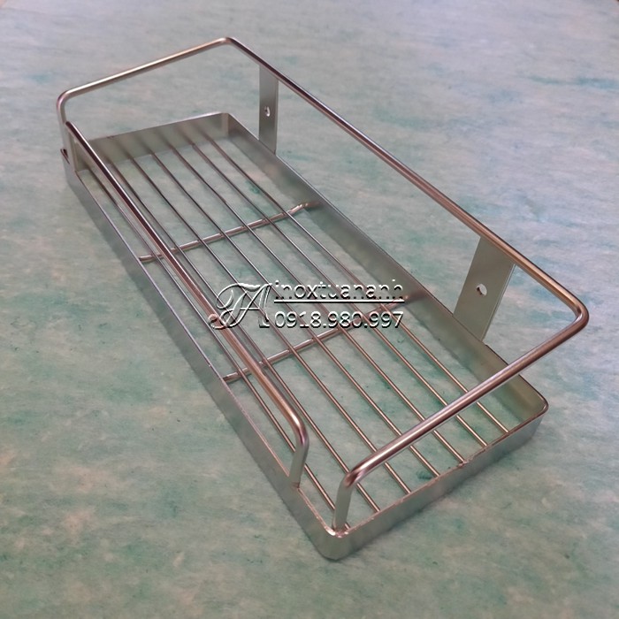 Kệ inox 304, kệ phòng tắm, kệ gia vị inox 1 tầng GV12