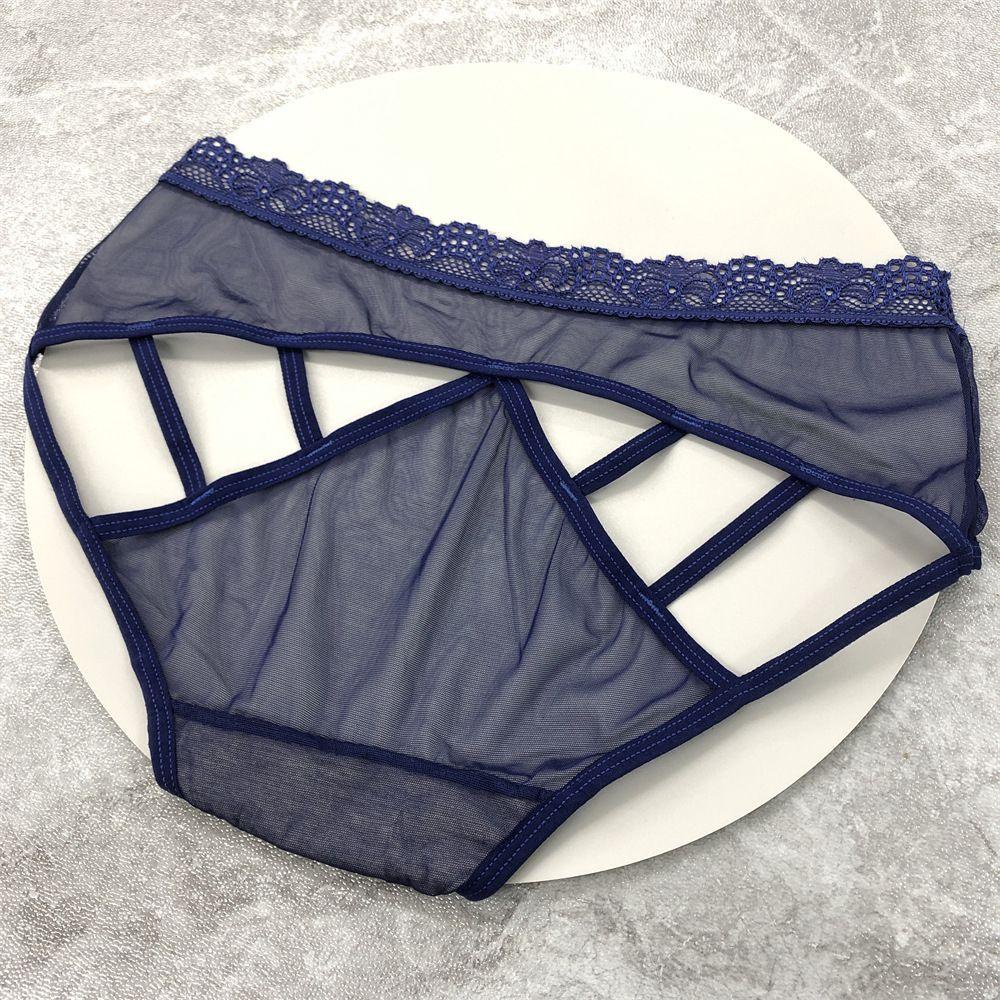 OCEANMAP Quần Lót Cotton Lưng Thấp Phối Ren Quyến Rũ Cho Nữ