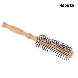 [Larelance] Lược chải tóc hình tròn bằng gỗ Lotus Curling Wavy Curling