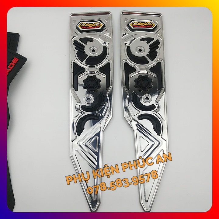 Thảm lót sàn INOX, CAO SU xe AB 2023 2022 bản mới nhất 160 125 gác để chân trước xe airblade 160cc 125cc air blade