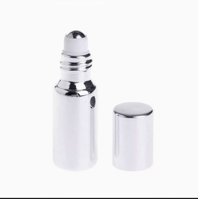 10m/5ml Chai bị lăn thép không rỉ chiết tinh dầu đựng nước hoa, lọ chai thủy tinh trắng như gươn  hot boy Sài