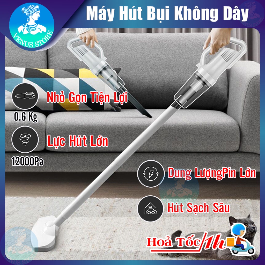 Máy Hút Bụi Đa Năng Lực hút mạnh Công suất lớn Làm Sạch Mọi Ngóc Ngách - Máy Hút Bụi Không Dây Cầm Tay LT 106EG