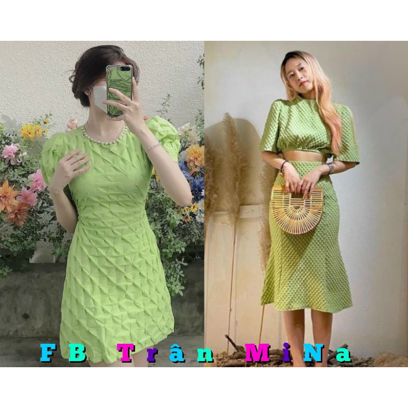 SET ÁO + CHÂN VÁY ĐUÔI CÁ CỰC XINH - HÀNG LOẠI 1 CHUẨN XỊN CÓ VIDEO IB SỐP -A0