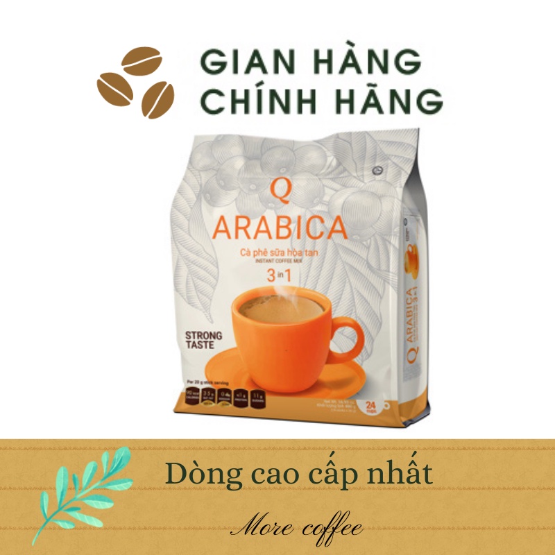 Cà phê hòa tan Arabica cà phê Trần Quang cao cấp bịch 24 gói