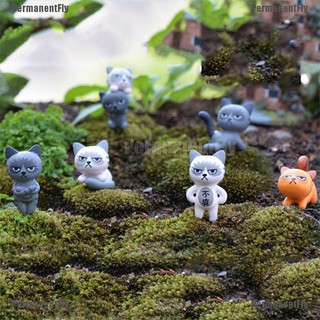 Mô Hình Mèo Giận Dữ Mini Trang Trí Bể Cá