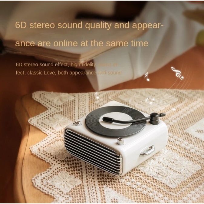 Loa Bluetooth Stereo Retro SOLO D-N10 Vinyl Scented - Hàng Chính Hãng