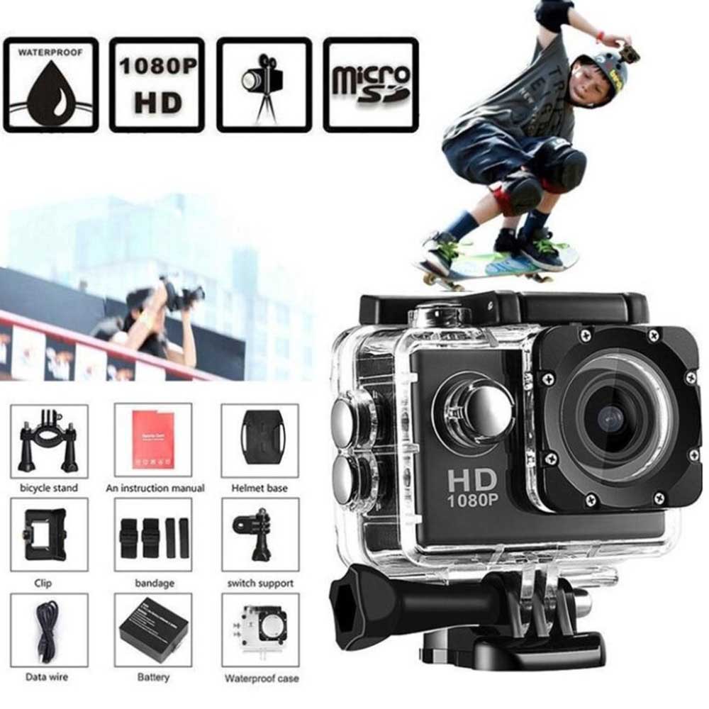 Camera Hành Trình Gắn Mũ Bảo Hiểm 1080P 2 Inch Chất Lượng Cao