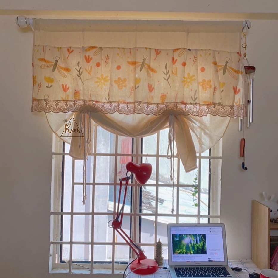 RÈM ROMAN TREO CỬA SỔ NHIỀU MẪU PHỐI REN COTTON