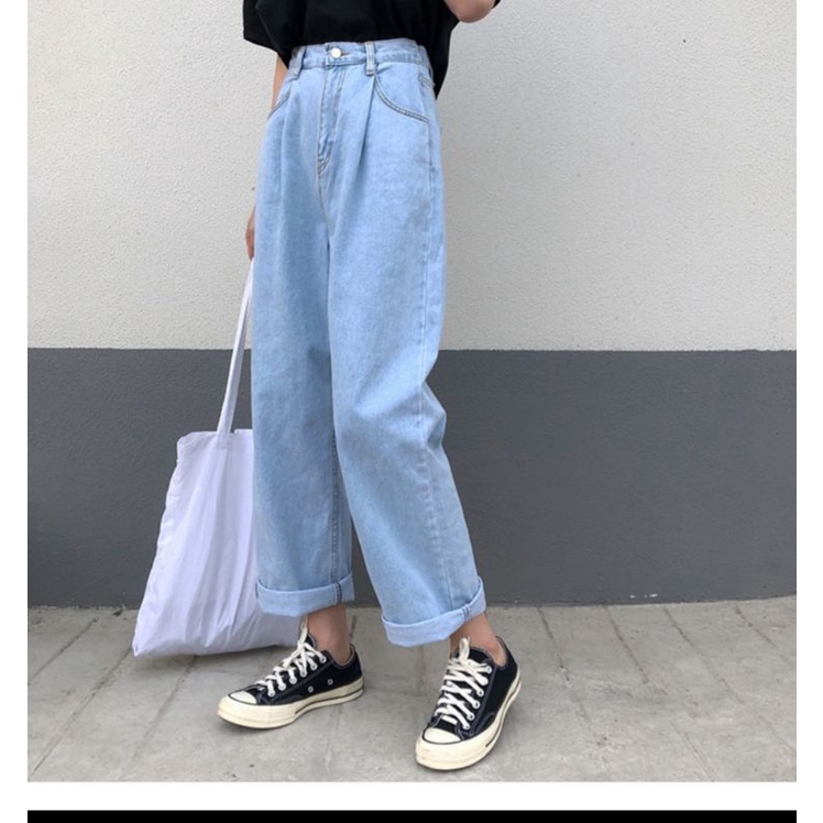 BIGSIZE 40-105kg Quần Jean Nam Nữ ông suông thời trang Sói Store form baggy hiện đại