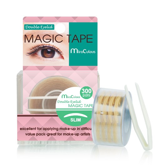 Miếng dán kích mi trong suốt mềm mại MiraCulous Magic Tape Hàn Quốc (300 miếng)(Nhỏ) - Hàng chính hãng