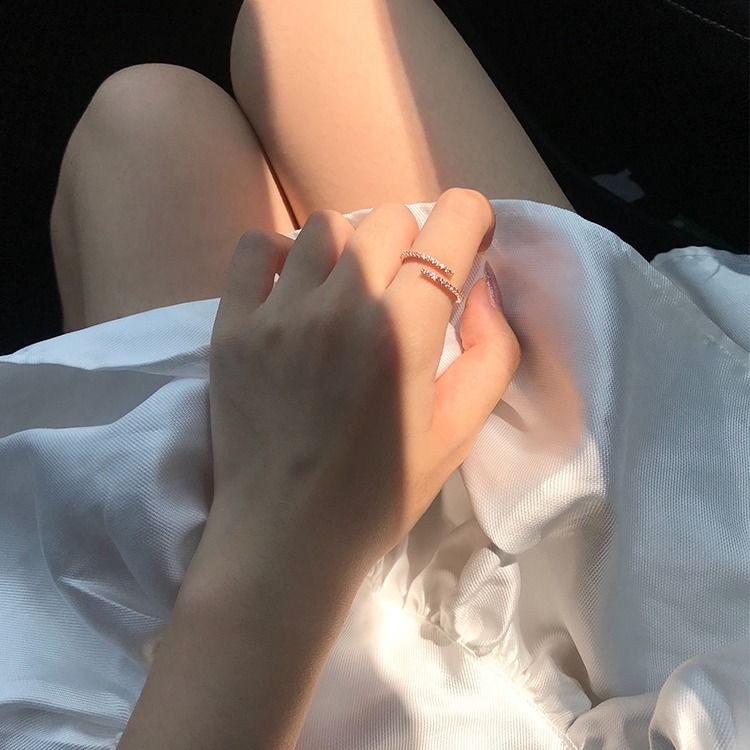 Nhẫn Thời Trang B857 Đính Đá Lung Linh Theo Phong Cách Hàn Quốc