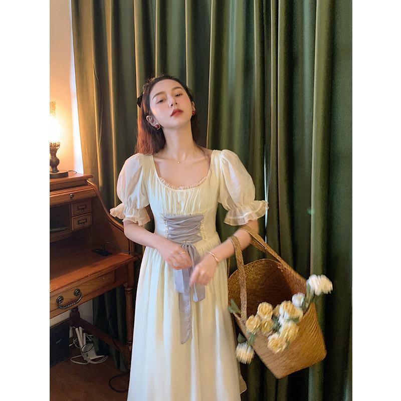 Court Style Retro French Dress Summer New Temperament Goddess Fan Was Thin Princess Dress Gentle Wind Fairy Dress【3Month30Day After】 | BigBuy360 - bigbuy360.vn