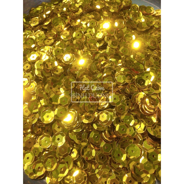 Kim sa thiếc lõm 8mm trang trí áo váy gói 100gram Sequin các màu