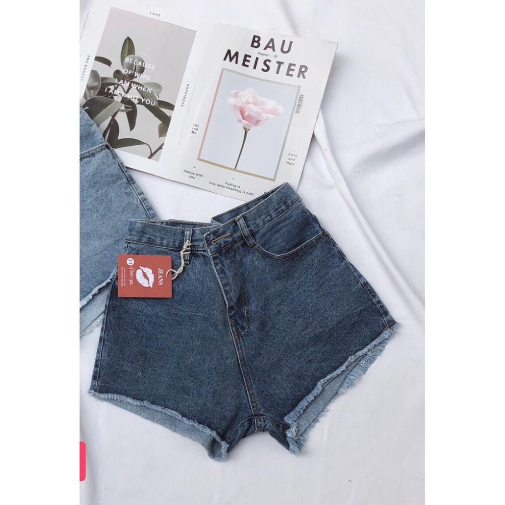 Quần short jean nữ từ size 40kg size đại 75kg mẫu trơn quần short lưng cao hàng VNXK - 2KJean ་