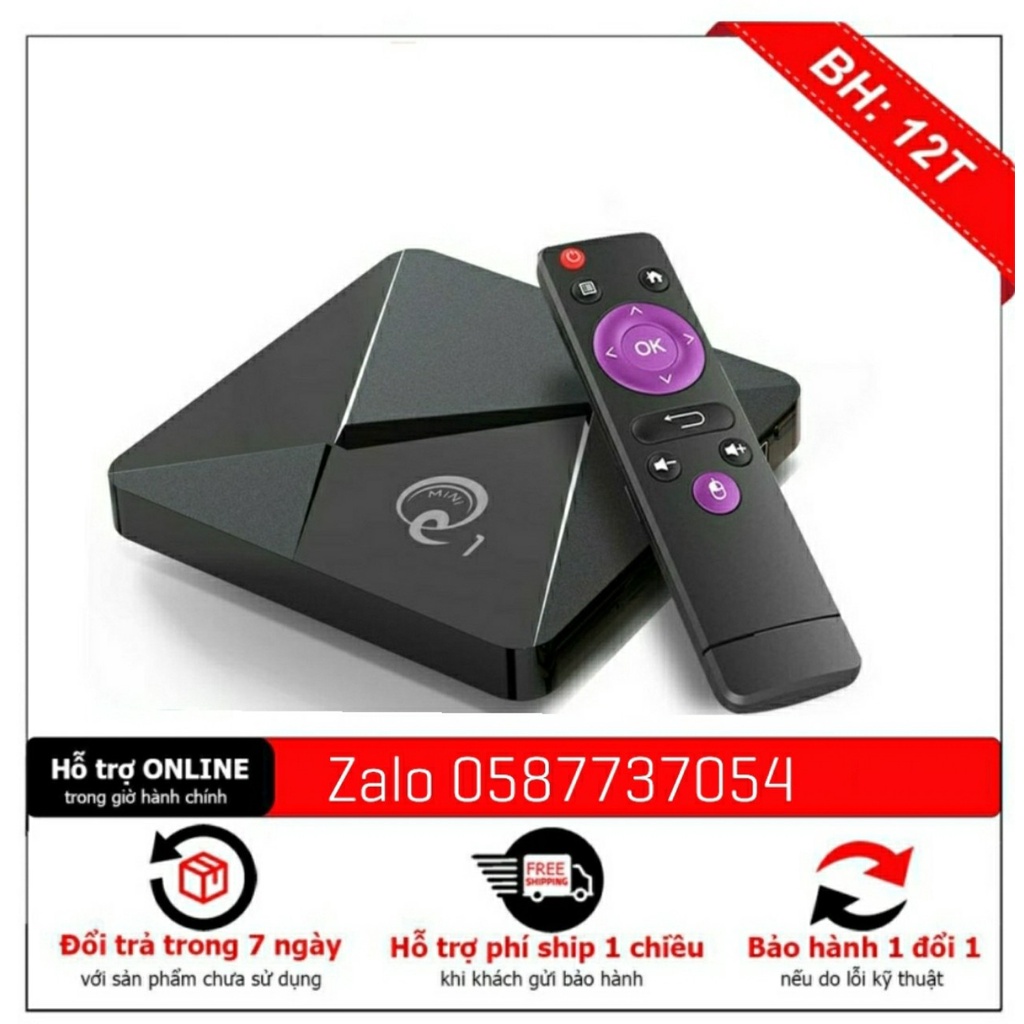MINI Q1 Android tivi box 2GRAM +16GROM Android 10.1 Smart tv box