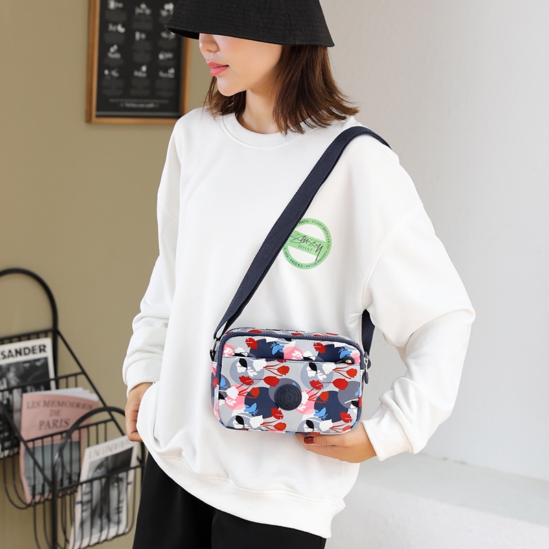 Túi Đeo Chéo Oxford In Họa Tiết Phong Cách Hàn Quốc Mới