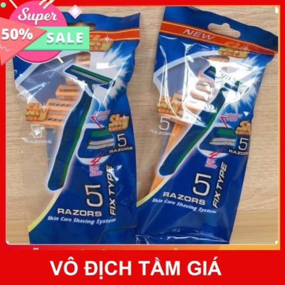Dao cạo râu Razors 1 Bịch 5 Cái 2 lưỡi