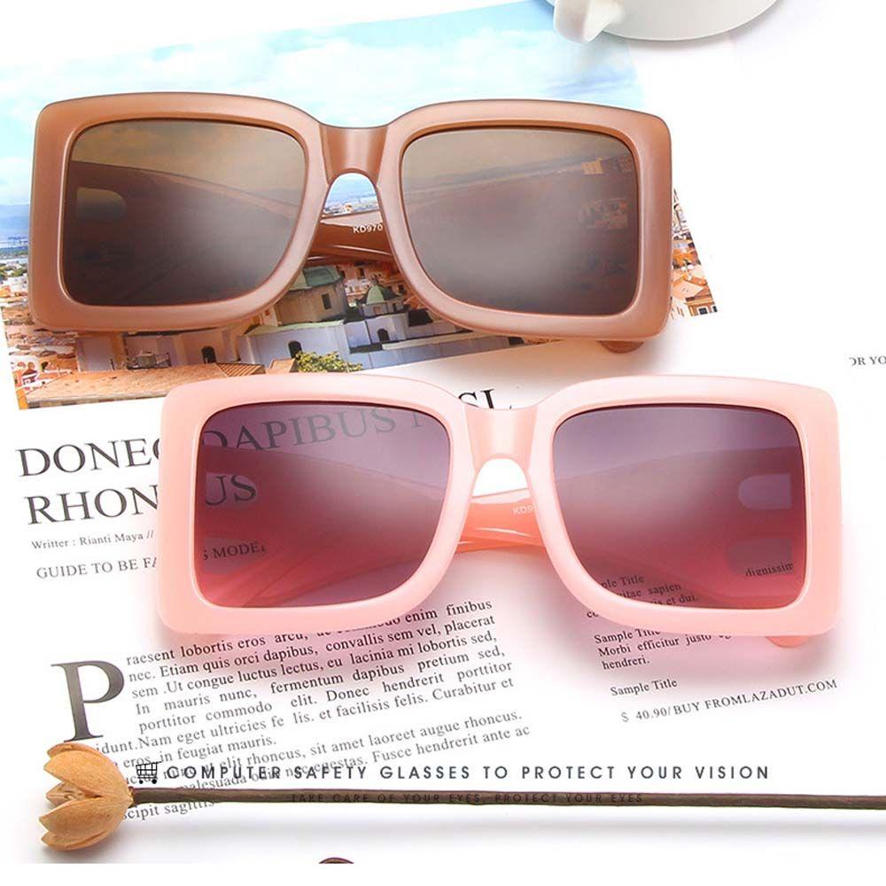 Kính Mát Gọng Vuông To In Họa Tiết Da Báo Phong Cách Hàn Quốc Sang Trọng Dành Cho Nữ 2Life