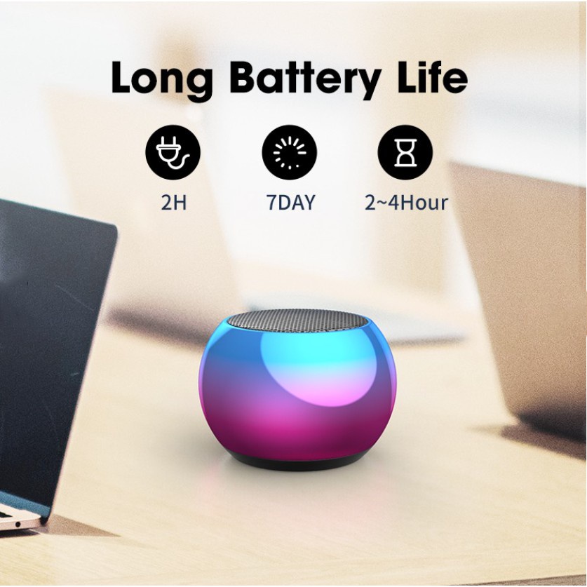 Loa bluetooth M3 không dây mini âm lượng lớn ngoài trời loa siêu trầm di động 9D loa nhỏ