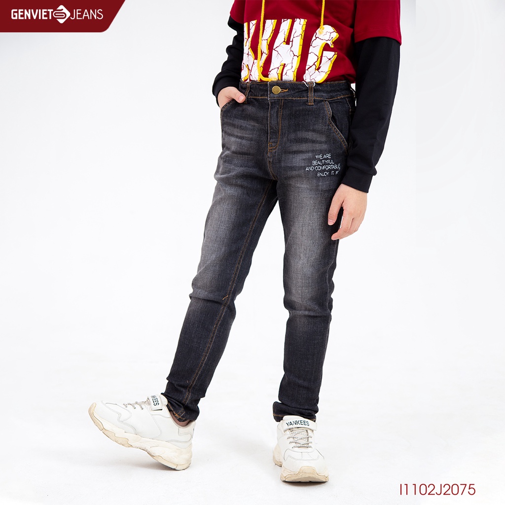 Quần Dài Jeans Bé Trai Thời Trang Genviet I1102J2075
