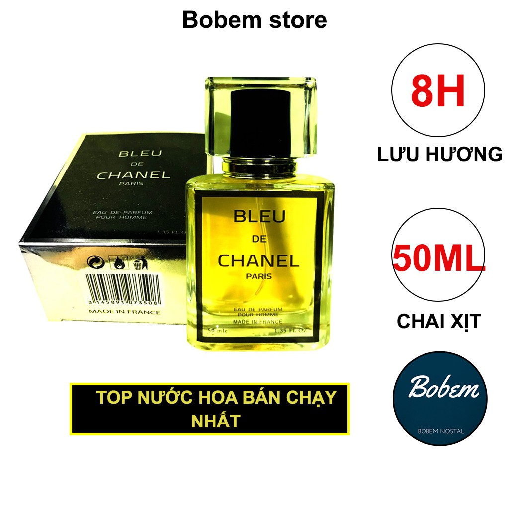 [8 Tiếng lưu hương] - Nước hoa Nam Nữ 50ml - 10 mùi bán chạy nhất thế giới, hàng cao cấp