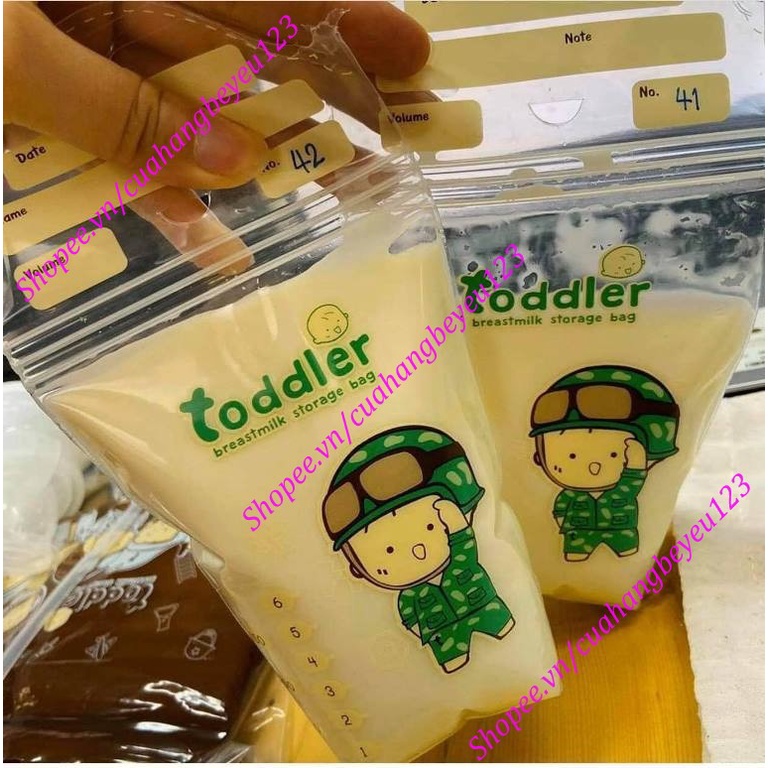 Combo 3 Hộp - 84 túi trữ sữa Mẹ cao cấp 150ml không BPA, không mùi TODDLER (Sản xuất tại Thái Lan)