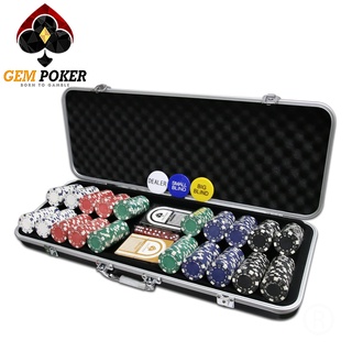 VALI 500 CHIP POKER NHỰA CAO CẤP KHÔNG SỐ