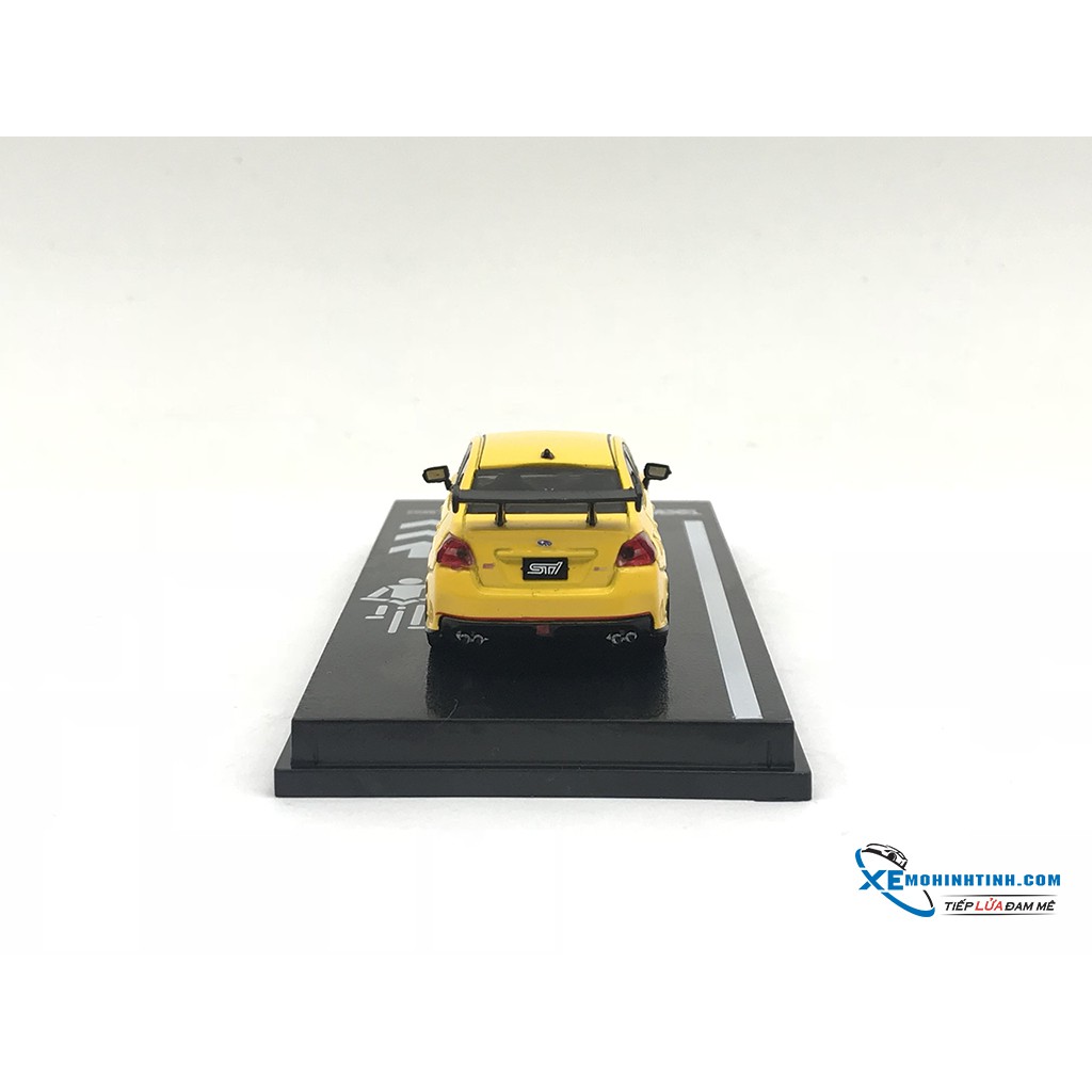 Xe Mô Hình Subaru WRX STi S207 1:64 Tarmac Works ( Vàng )