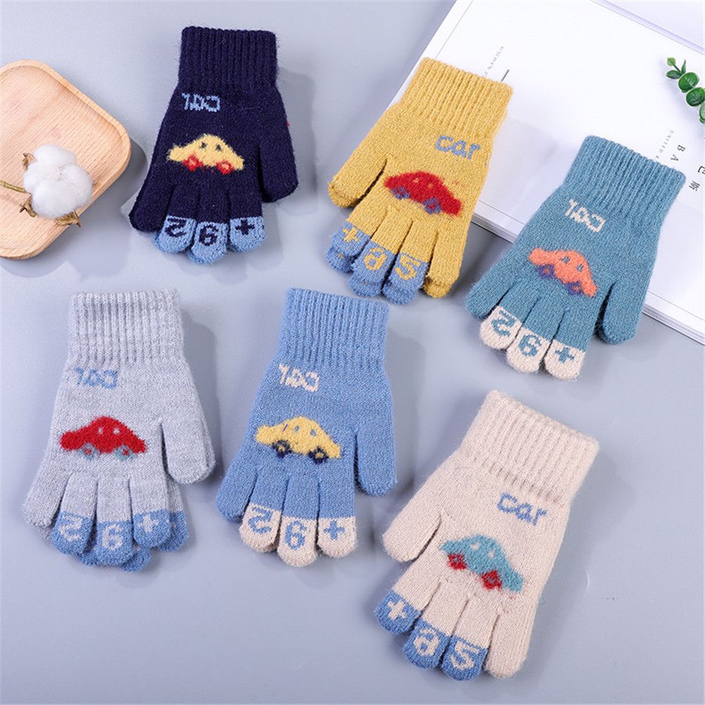 Găng tay giữ ấm mùa đông hình hoạt hình xinh xắn cho trẻ nhỏ 4-8 tuổi