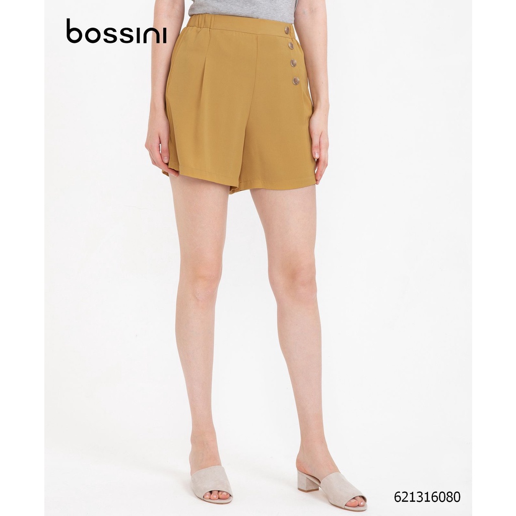 [Mã LT50 giảm 50k đơn 250k] Quần ngắn lưng thun chất liệu polyester nữ Bossini 621316080