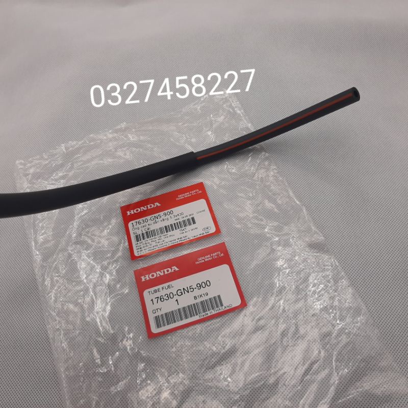 Ống dẫn xăng xe DREAM, WAVE....đen sọc đỏ zin honda