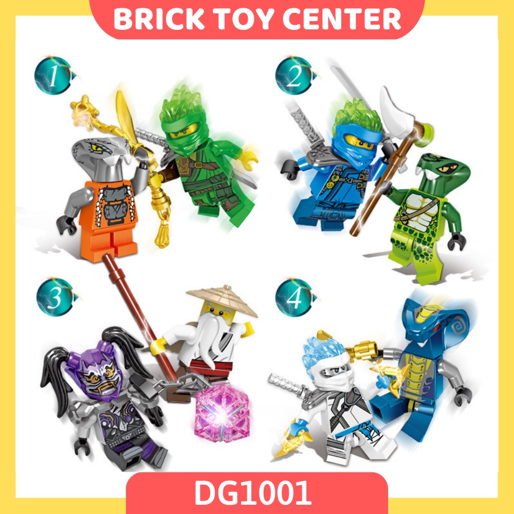Đồ chơi lắp ráp giá rẻ DG1001-2 mô hình minifigures 48 nhân vật ninjago season 11 siêu đẹp dành cho bé