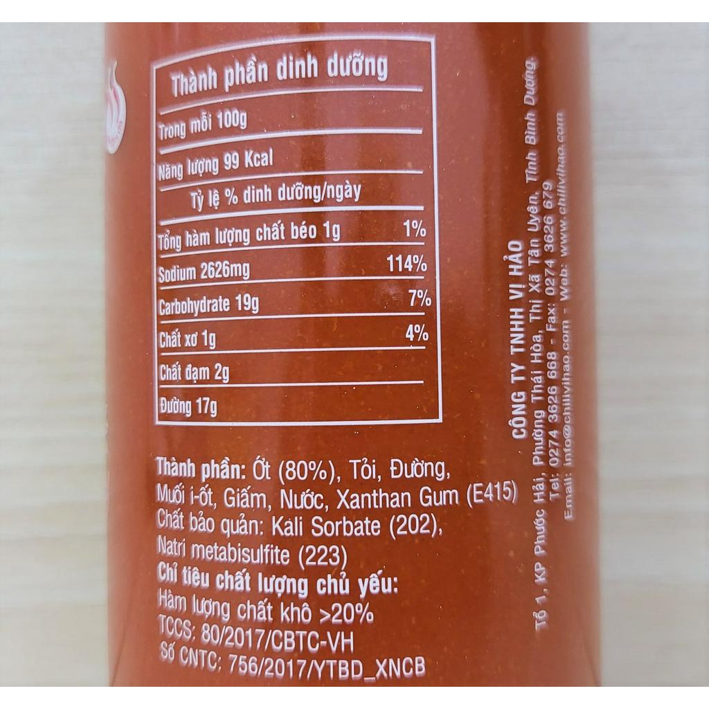 [THÙNG 12 chai x 500g] TƯƠNG ỚT SRIRACHA [VN] VỊ HẢO Sriracha Chilli Sauce