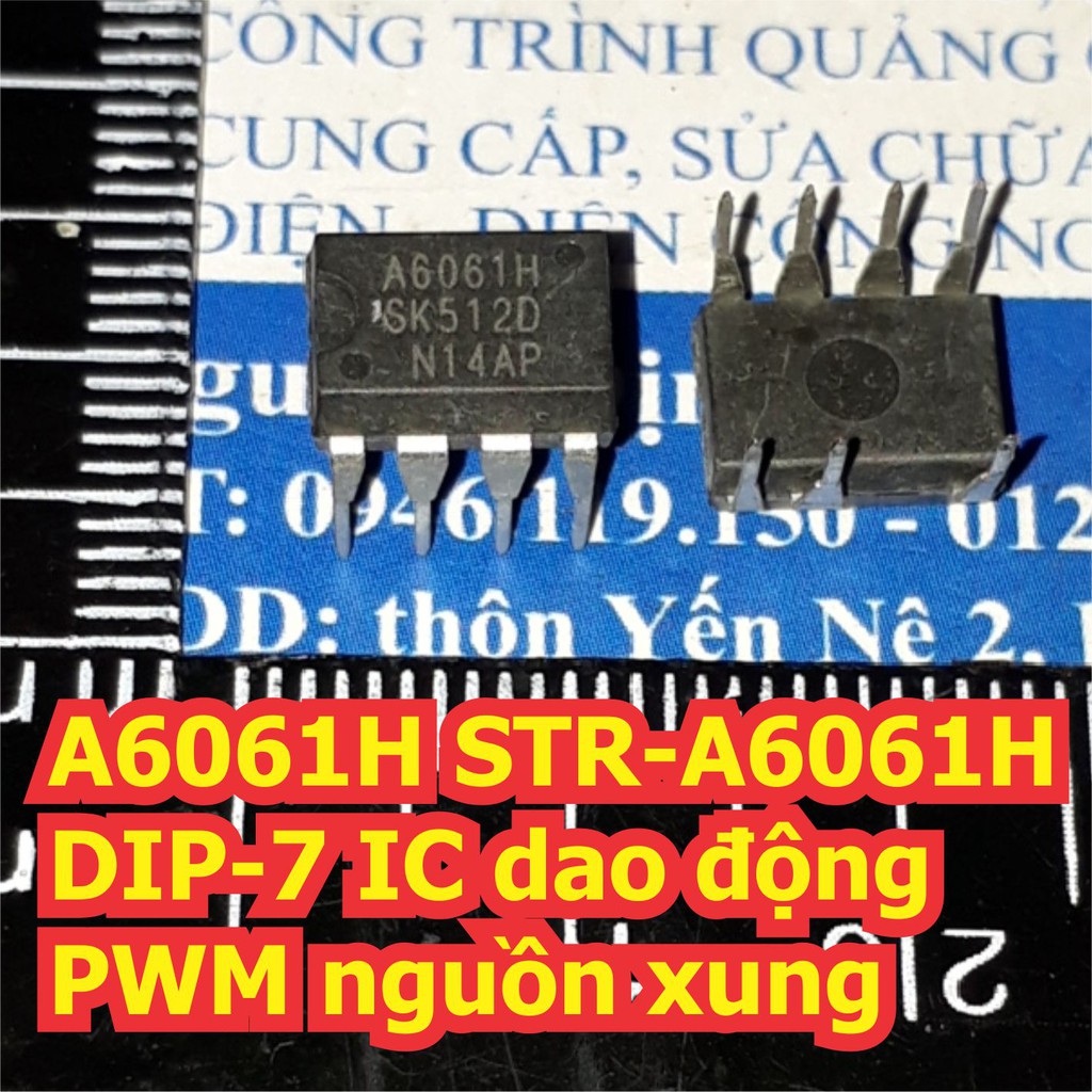 2 con A6061H STR-A6061H DIP-7 IC dao động PWM nguồn xung kde7465
