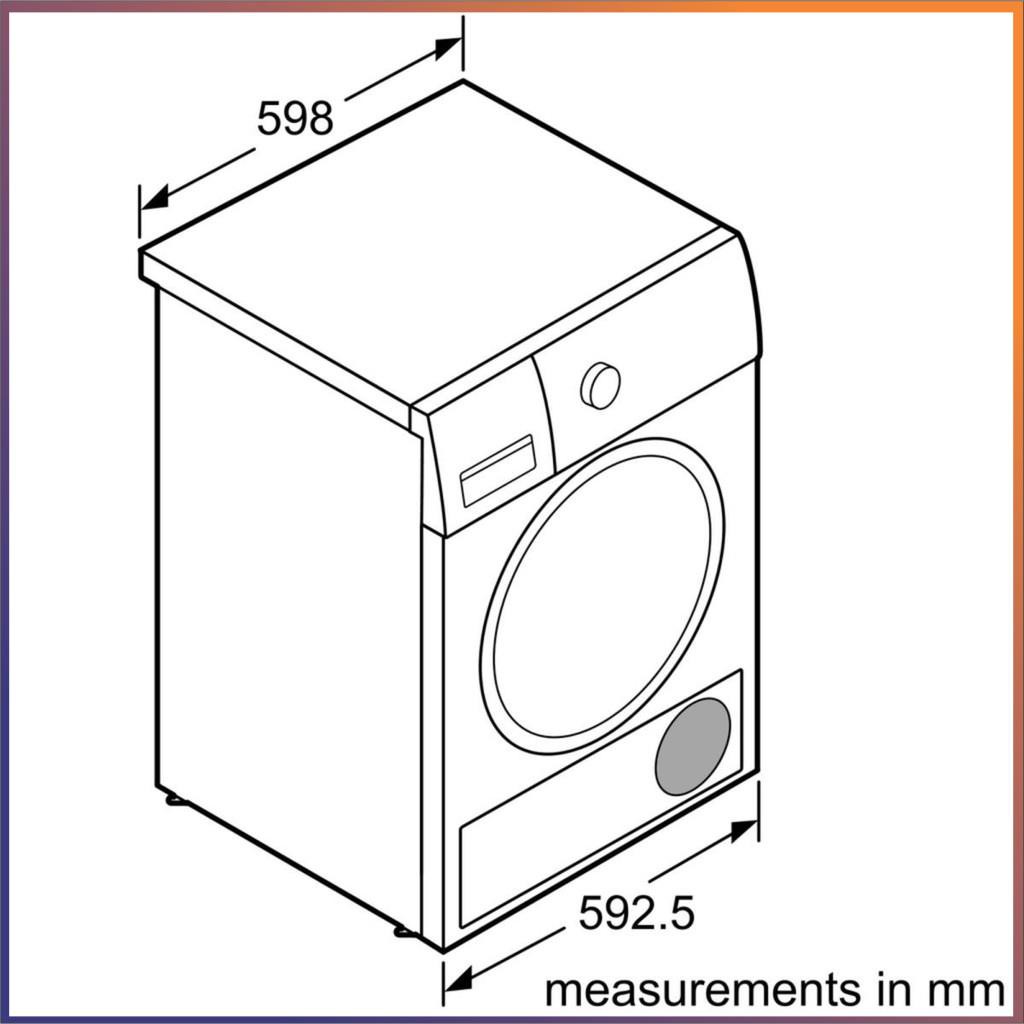 Máy sấy quần áo Bosch WTW87561SG - SERI 8 TGB nhập khẩu nguyên chiếc ( Bảo Hành 3 Năm )