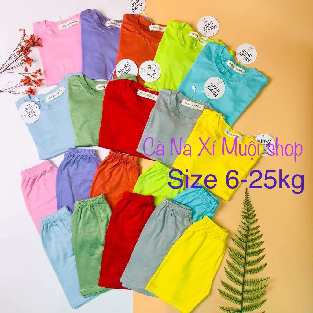 #Bộ_cộc_tay chuẩn hàng #Minky_Mom loại 1 nhiều màu có size lớn 5-25kg bé gái