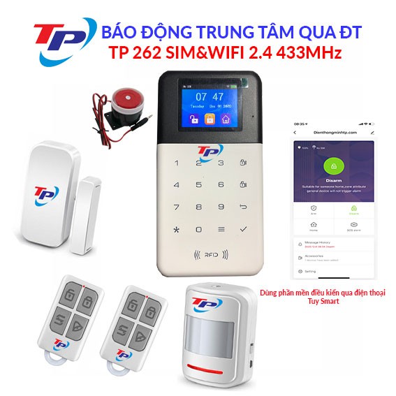 BÁO ĐỘNG TRUNG TÂM QUA ĐIỆN THOẠI TP-262 SIM&WIFI