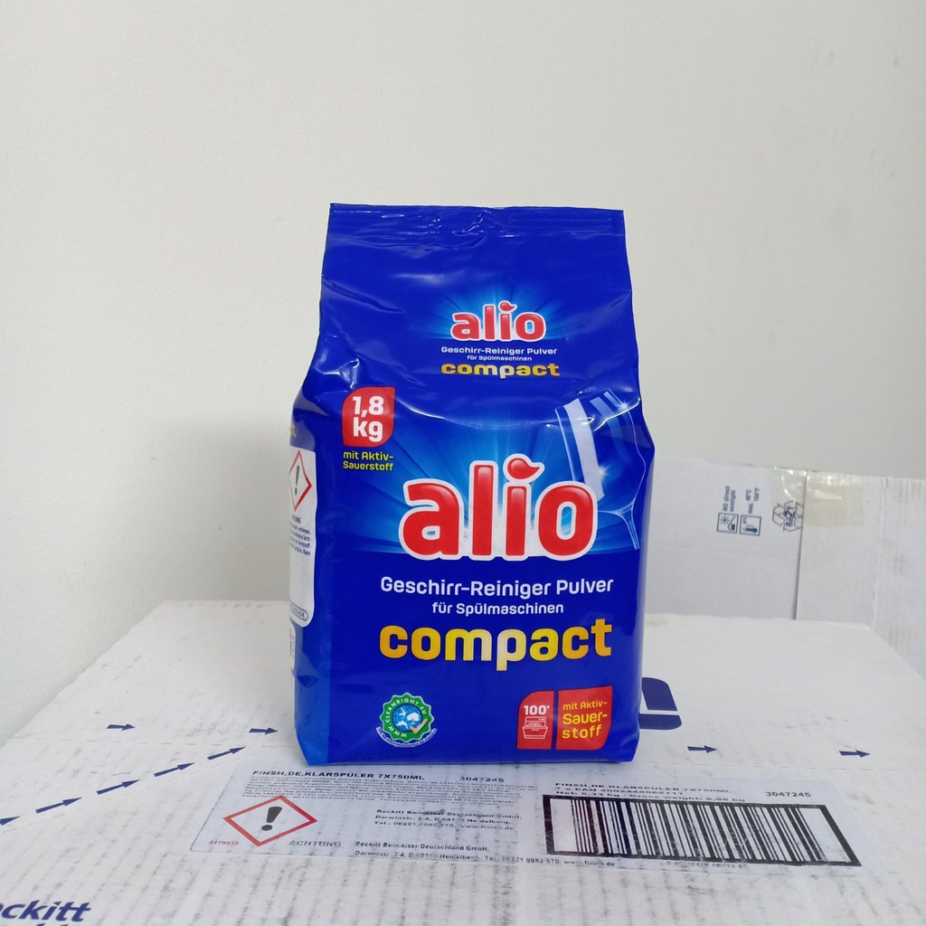 Bột rửa chén bát Alio 1.8kg nhập từ Đức( Mùi dễ chịu) . BỘT RỬA BÁT ALIO